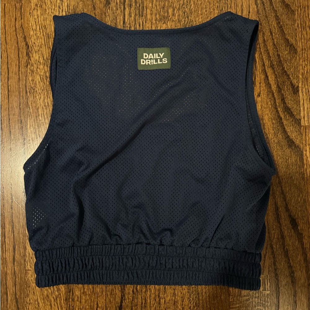 Daily Drills Mesh Tank in Navy